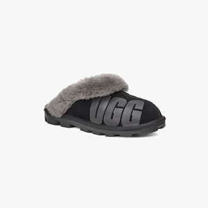 Ugg Coquette Rubber Női Papucs Fekete (8915-NKOBY)